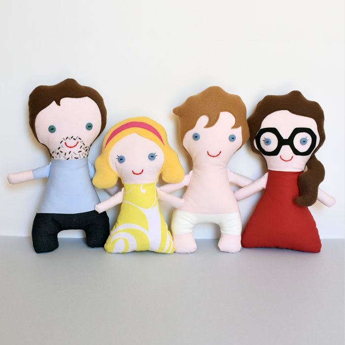 Puppenfamilie, Puppenzubehör, Kinderzimmerpuppe, Stoffpuppe, Selfie-Puppe